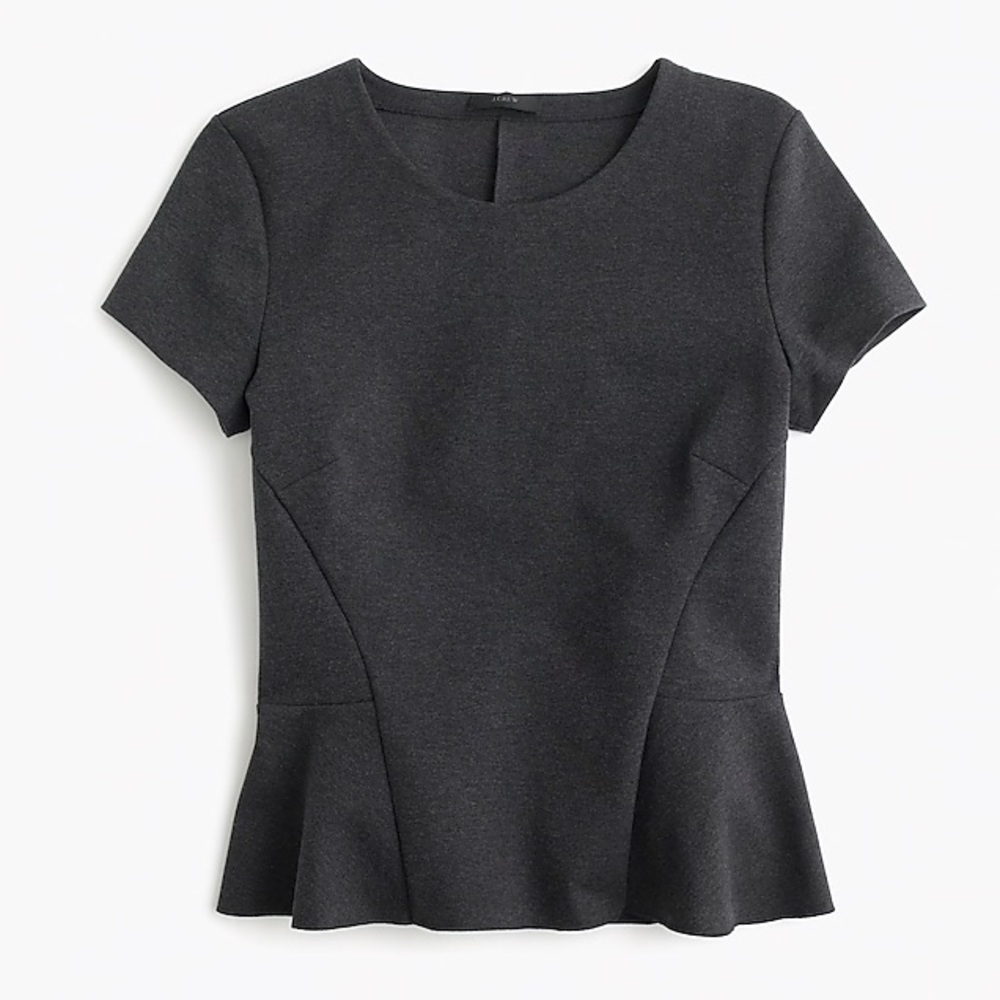 J. Crew Structured Peplum Top